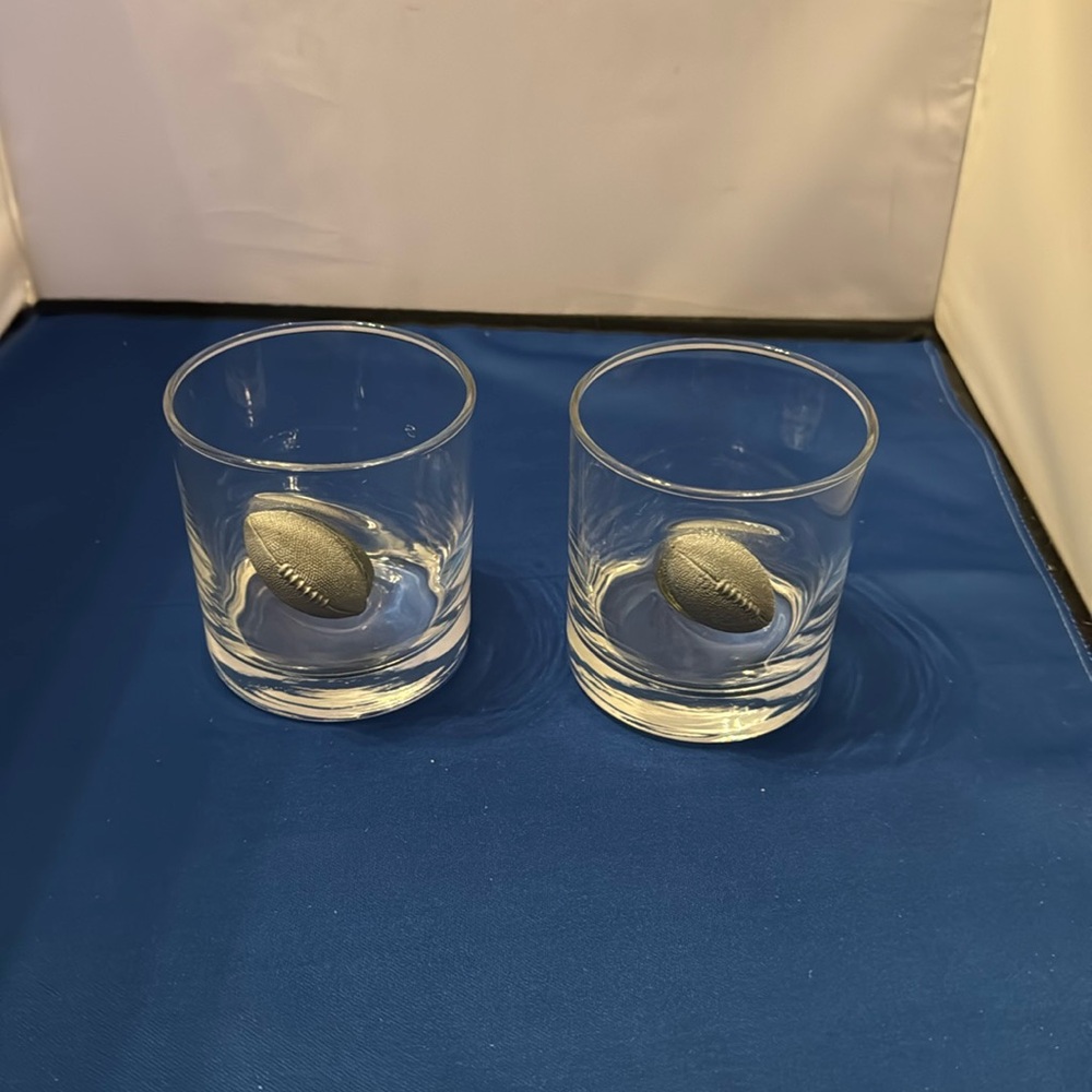 Benshot football rock glasses